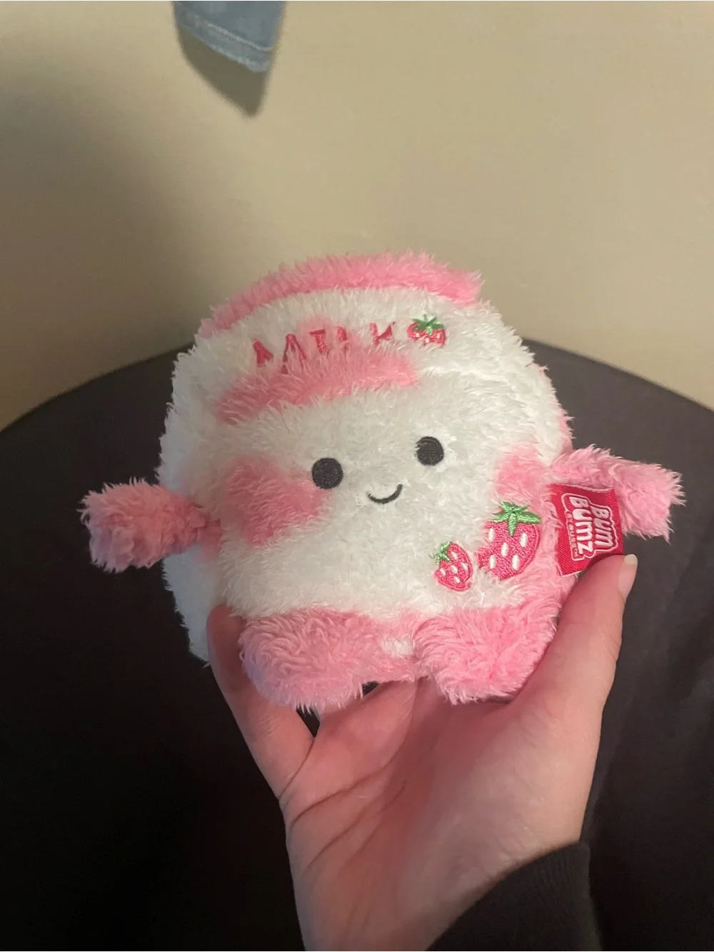 Cute little strawberry milk plushie